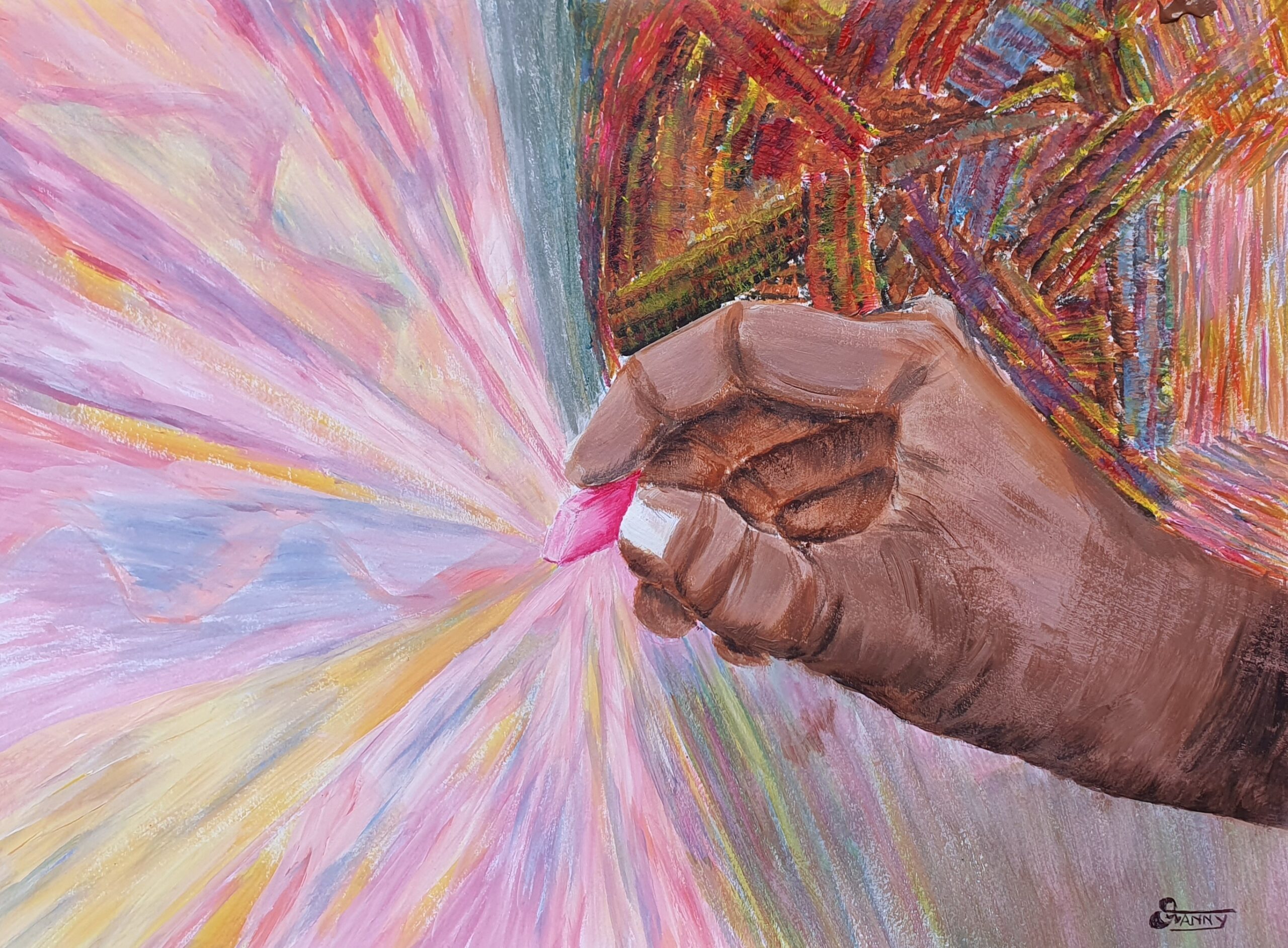 "les phares dans le brouillard de l'esprit" 2026 (30 x 20) acrylique par Fanny